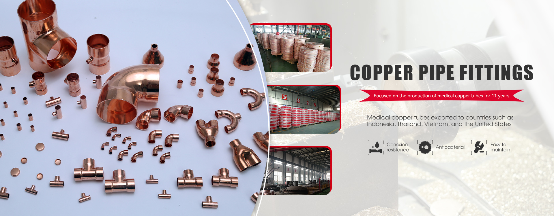 Mataas na De-kalidad na Copper Pipe Fitting
